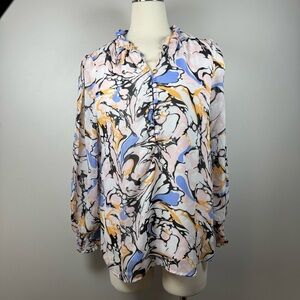 Cleo Abstract Print Women's Top